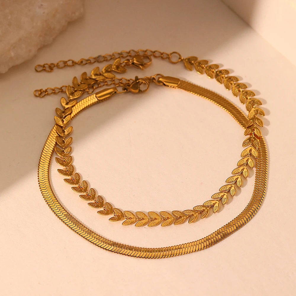 The Gilded Blade Chain Anklet