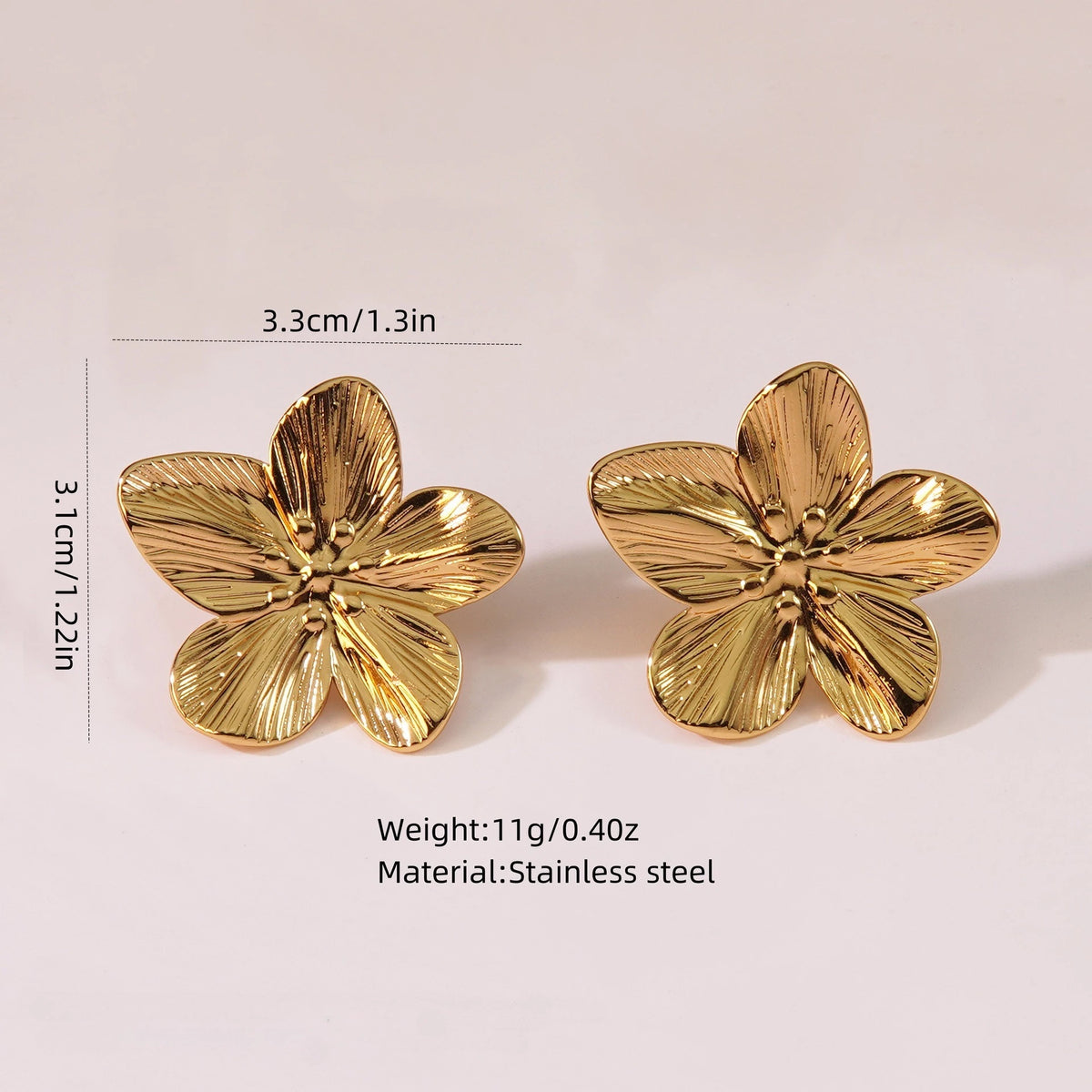Lumina Petal Stud Earrings