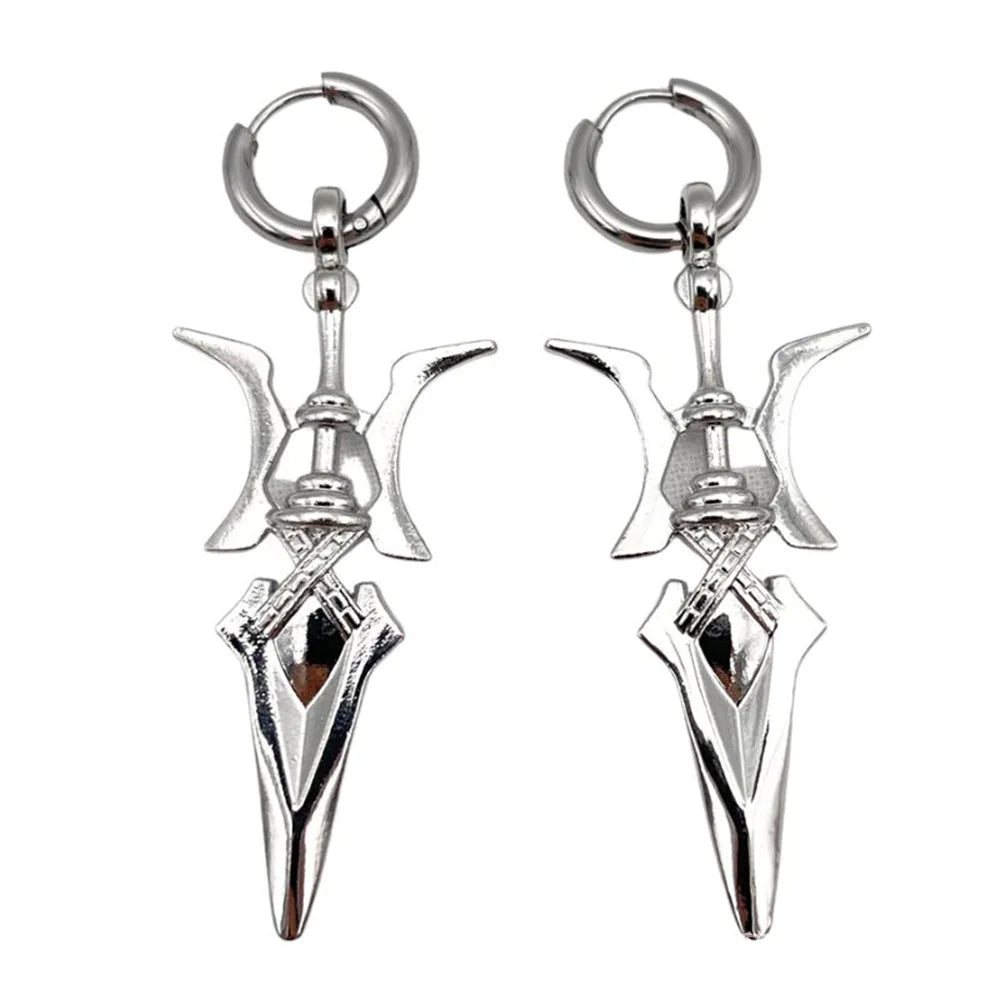 Shadowed Blade Cross Necklace