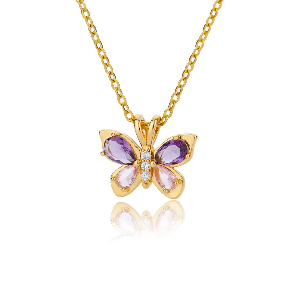Ethereal Vine Butterfly Necklace
