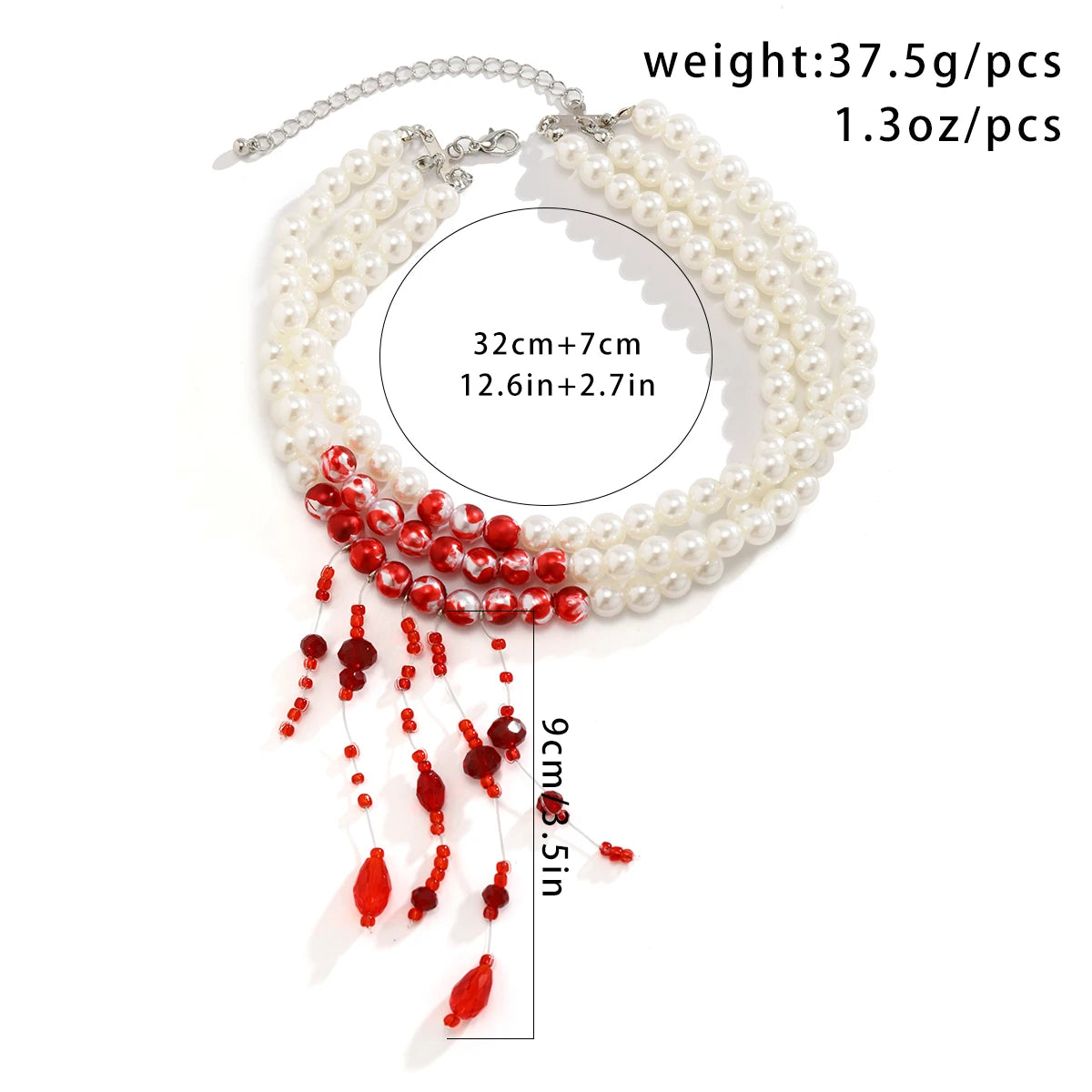 Vampire Queen Pearl Tassel Chain
