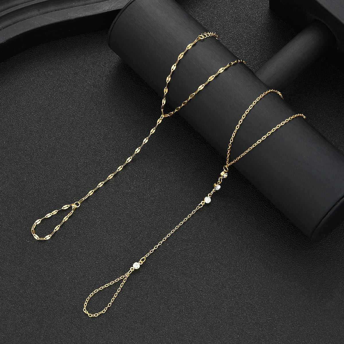 Wanderlust Gold Zircon Hand Harness