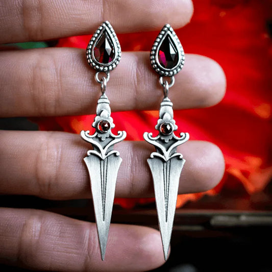 Crimson Bloodfall Dangles