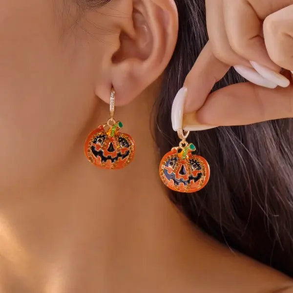 Crimson Bat Waterdrop Earrings