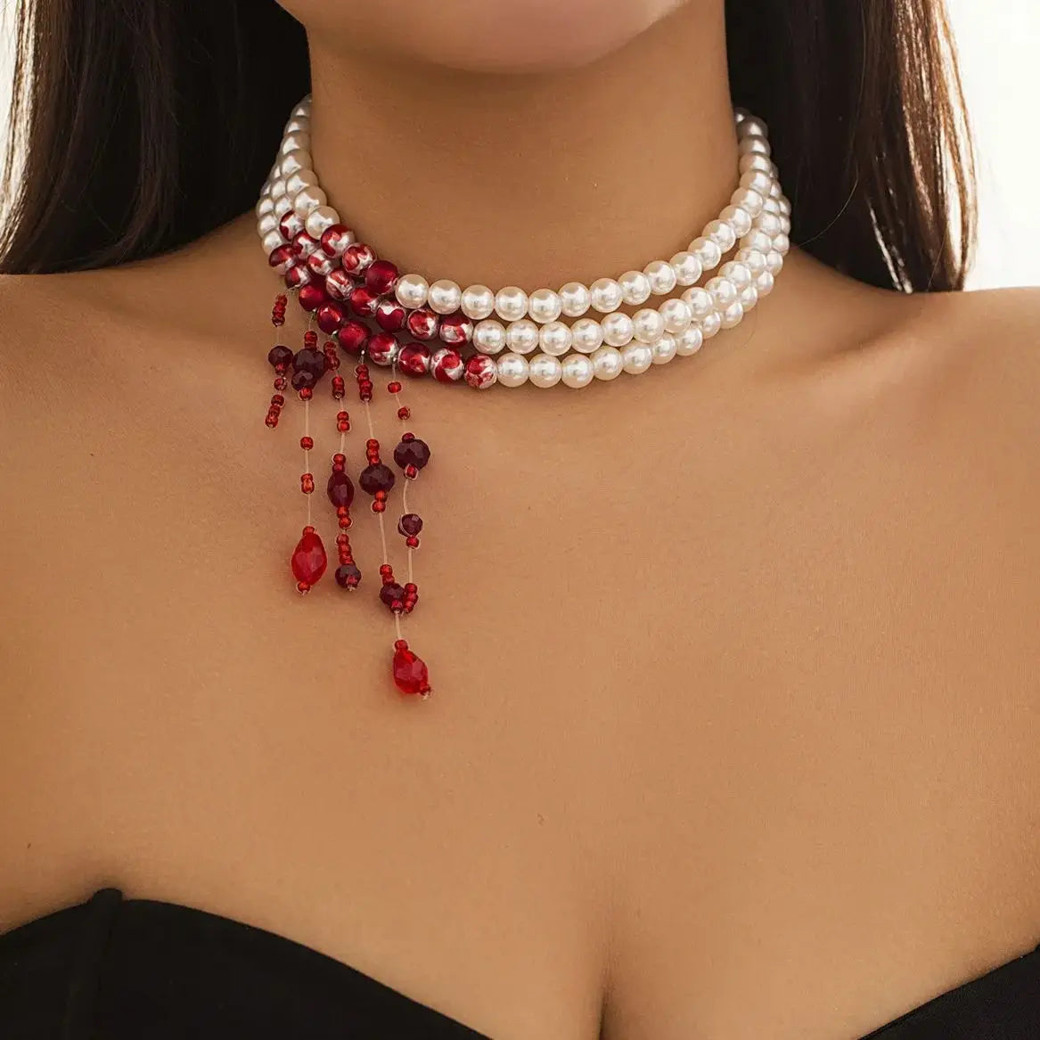Vampire Queen Pearl Tassel Set