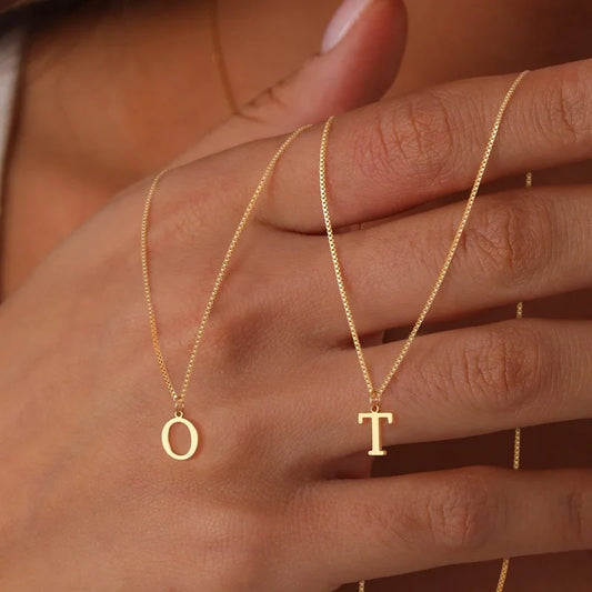 Golden Initial Clavicle Chain
