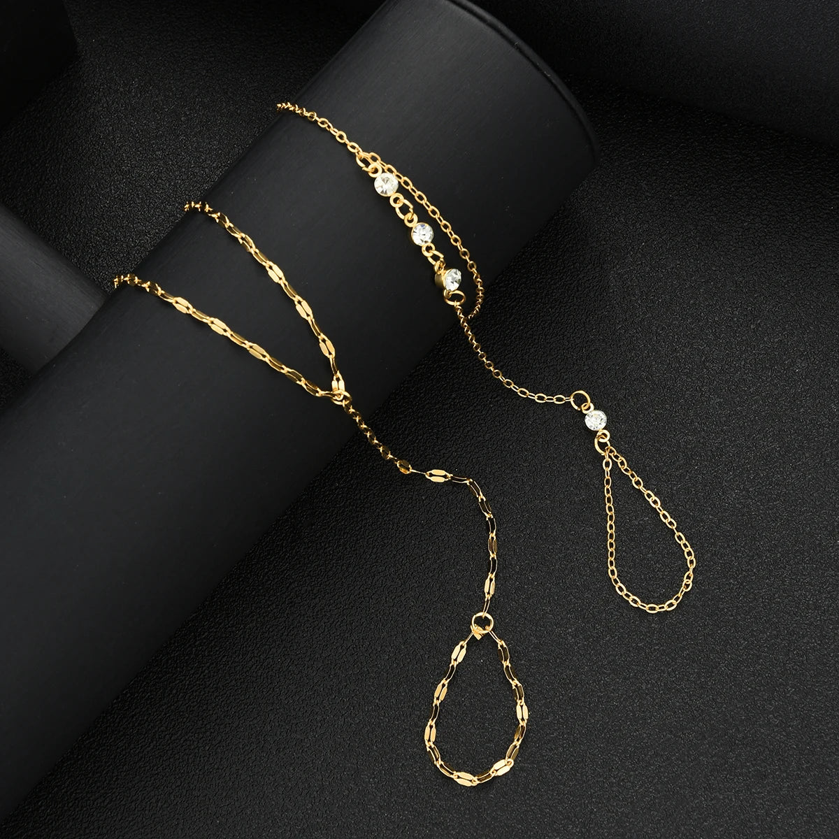 Wanderlust Gold Zircon Hand Harness