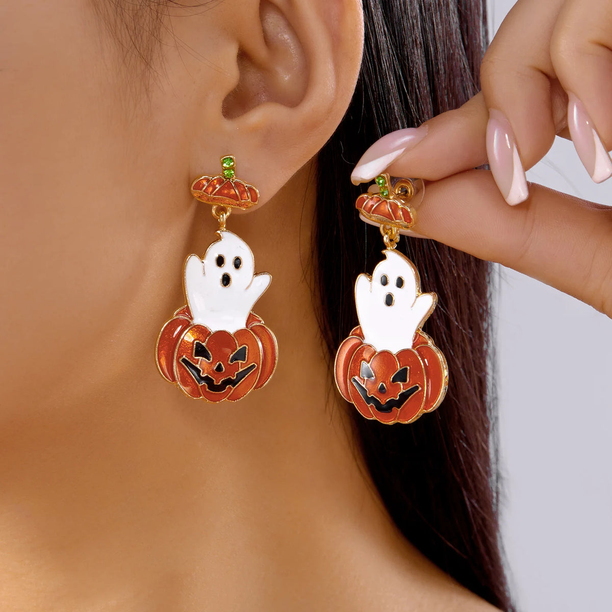Crimson Bat Waterdrop Earrings