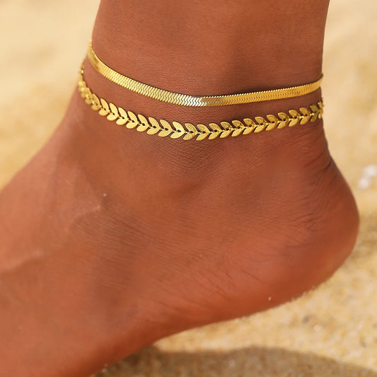 The Gilded Blade Chain Anklet